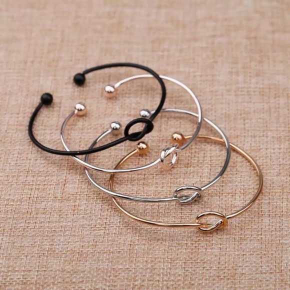 5 for $25 Knot Heart Cuff Bracelet - Picture 4 of 6